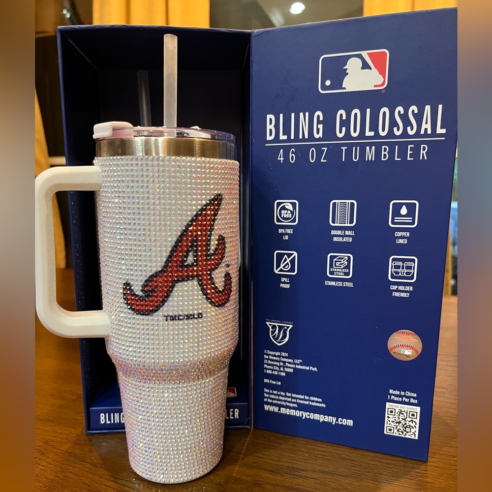 ATLANTA BRAVES BLING Colossal 46oz Tumbler